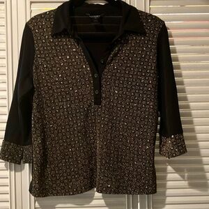Sparkling Laura G top in very good condition. Very well made-I love many years❤️